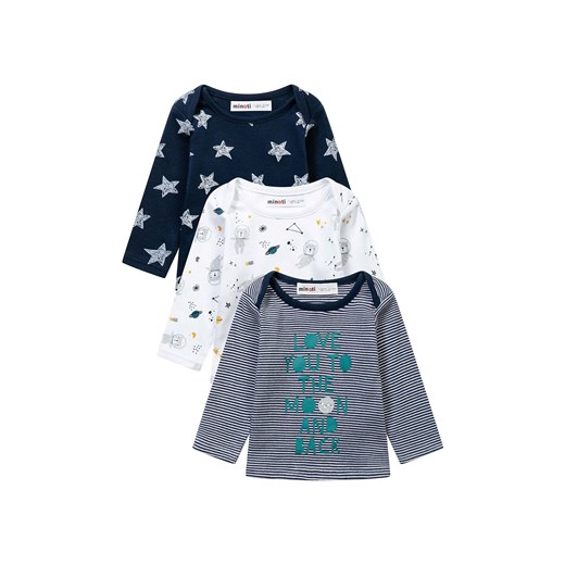 Bluzka niemowlęca bawełniana 3-pak długi rękaw ze sklepu 5.10.15 w kategorii Kaftaniki i bluzki - zdjęcie 169699215