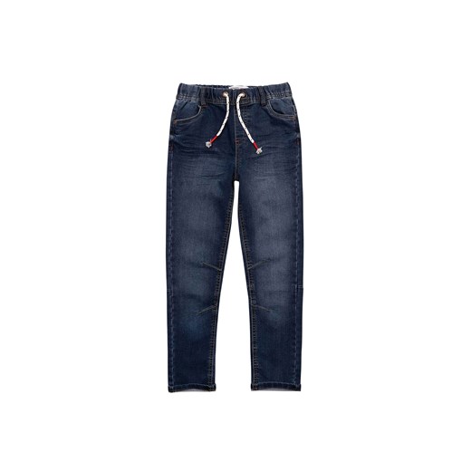 Spodnie niemowlęce jeansowe ciemne ze sklepu 5.10.15 w kategorii Spodnie i półśpiochy - zdjęcie 169699376