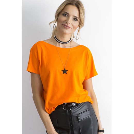Pomarańczowy t-shirt Fire ze sklepu 5.10.15 w kategorii Bluzki damskie - zdjęcie 169699539