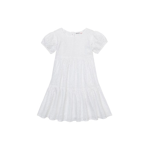Biała sukienka dziewczęca z falbanką ze sklepu 5.10.15 w kategorii Sukienki niemowlęce - zdjęcie 169699619
