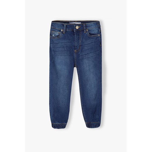 Spodnie jeansowe dla dziewczynki typu joggery - granatowe Minoti 140/146 5.10.15 wyprzedaż
