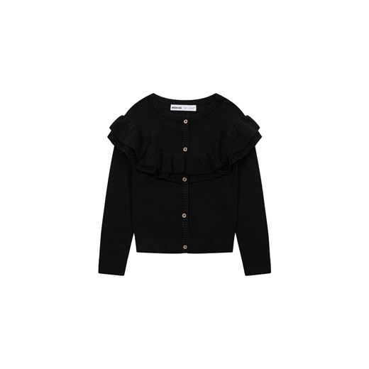 Czarny sweter dziewczęcy rozpinany z haftem ze sklepu 5.10.15 w kategorii Swetry dziewczęce - zdjęcie 169699859