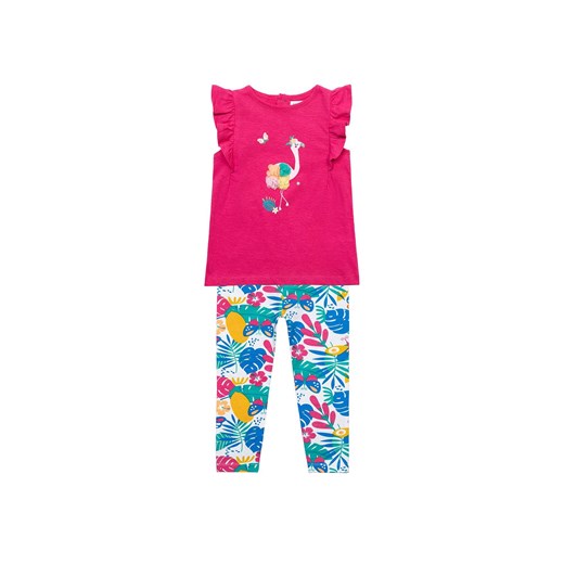 Komplet niemowlęcy- t-shirt+ spodnie Flaming Minoti 74/80 5.10.15
