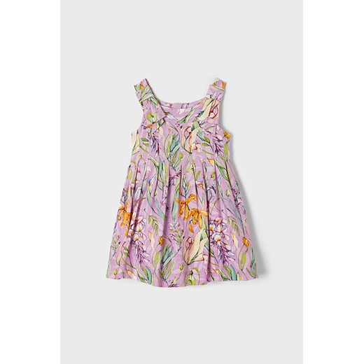 Sukienka w kwiaty Mayoral - fioletowa ze sklepu 5.10.15 w kategorii Sukienki dziewczęce - zdjęcie 169699935