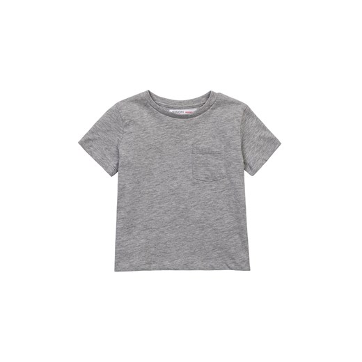 Szary t-shirt dla niemowlaka z kieszonką Minoti 92/98 5.10.15
