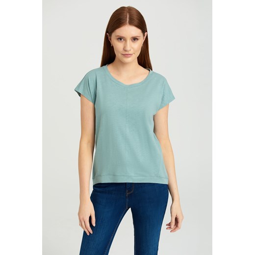 T-shirt damski niebieski ze sklepu 5.10.15 w kategorii Bluzki damskie - zdjęcie 169700306