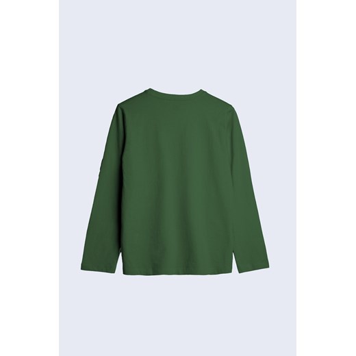 Bluzka z kieszonką i długim rękawem - zielona - unisex - Limited Edition 146 5.10.15