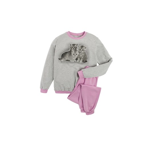 Dziewczęca piżama szaro-różowa kotki Tup Tup 128 okazja 5.10.15