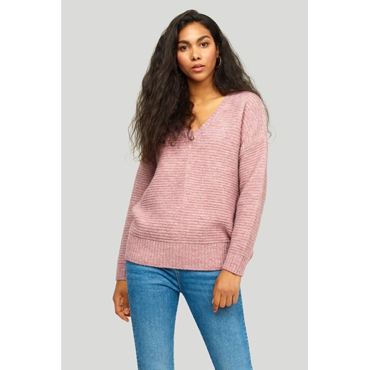 Nierozpinany sweter damski różowy ze sklepu 5.10.15 w kategorii Swetry damskie - zdjęcie 169700479