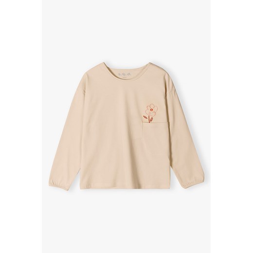 Bluzka dziewczęca bawełniana z kieszonką ze sklepu 5.10.15 w kategorii Kaftaniki i bluzki - zdjęcie 169700486