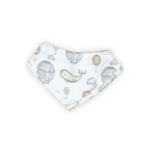 Bawełniana apaszka, chustka niemowlęca - wieloryby i balony ze sklepu 5.10.15 w kategorii Szaliki dziecięce - zdjęcie 169700526