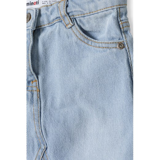 Jeansowa spódniczka krótka jasnoniebieska dla niemowlaka Minoti 86/92 5.10.15