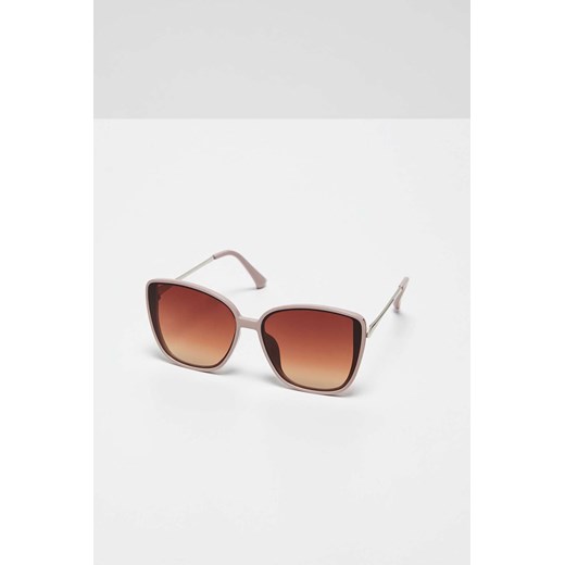 Okulary przeciwsłoneczne kwadratowe - różowe one size promocja 5.10.15