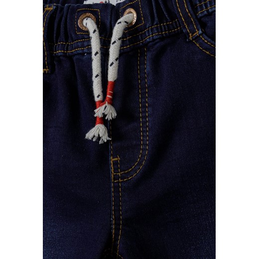 Ciemne jeansy ze ściągaczem oraz kieszeniami niemowlęce Minoti 92/98 wyprzedaż 5.10.15
