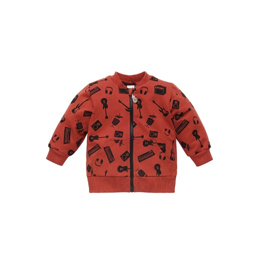 Bluza rozpinana dla niemowlaka z bawełny Let's rock czerwona Pinokio 80 5.10.15