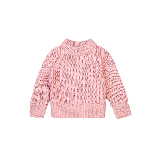 Niemowlęcy sweter nierozpinany z półgolfem - jasnoróżowy Minoti 86/92 okazja 5.10.15