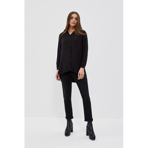 Czarna koszula damska z wiskozy ze sklepu 5.10.15 w kategorii Koszule damskie - zdjęcie 169701378