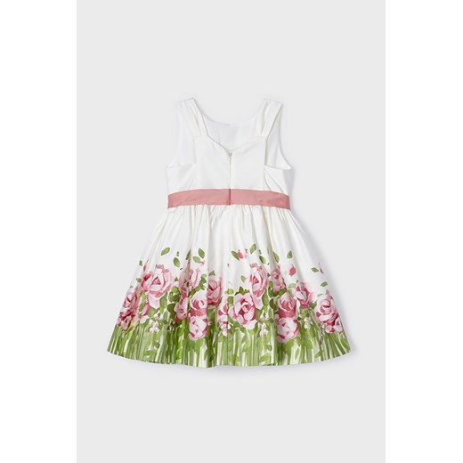 Sukienka lamówka dla dziewczynki Mayoral - różowa Mayoral 134 okazyjna cena 5.10.15