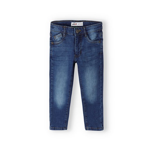 Ciemnoniebieskie spodnie jeansowe chłopięce regular Minoti 104/110 5.10.15