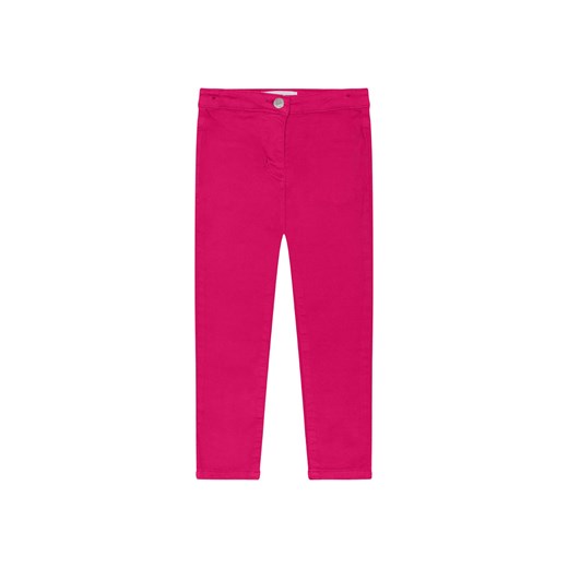 Fuksjowe spodnie dziewczęce z tkaniny ze sklepu 5.10.15 w kategorii Spodnie dziewczęce - zdjęcie 169701678