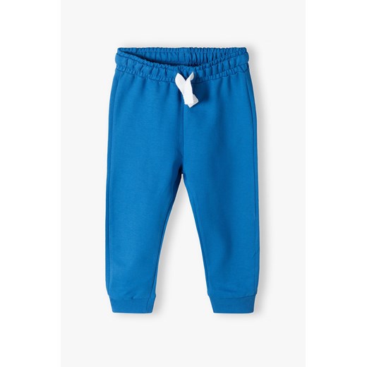 Spodnie dresowe chłopięce basic niebieskie ze sklepu 5.10.15 w kategorii Spodnie chłopięce - zdjęcie 169701715