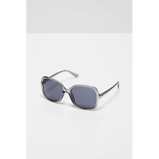 Okulary przeciwsłoneczne kwadratowe - szare one size 5.10.15 okazja