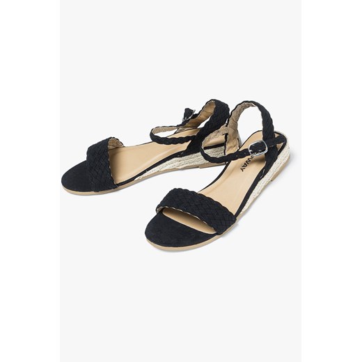 Sandały damskie na koturnie czarne ze sklepu 5.10.15 w kategorii Sandały damskie - zdjęcie 169701746