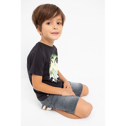 T-shirt dla chłopca Mayoral z nadrukiem - czarny ze sklepu 5.10.15 w kategorii T-shirty chłopięce - zdjęcie 169701766