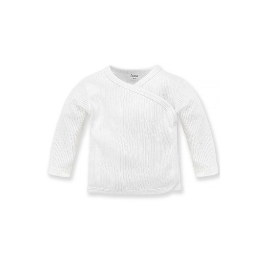 Biały kaftan wiązany Lovely Day white prążkowany z bawełny ze sklepu 5.10.15 w kategorii Kaftaniki i bluzki - zdjęcie 169701799