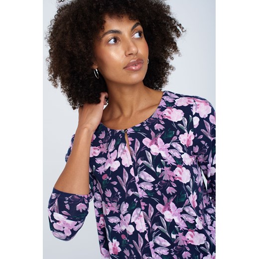 Bluzka damska w fioletowe kwiaty Greenpoint 44 promocja 5.10.15