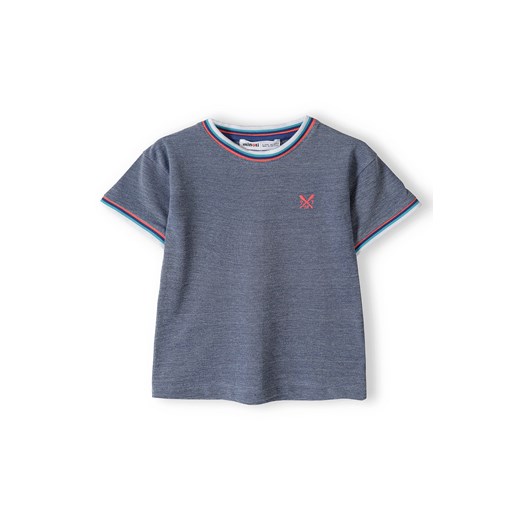 Niebieska koszulka dzianinowa dla chłopca ze sklepu 5.10.15 w kategorii T-shirty chłopięce - zdjęcie 169701916