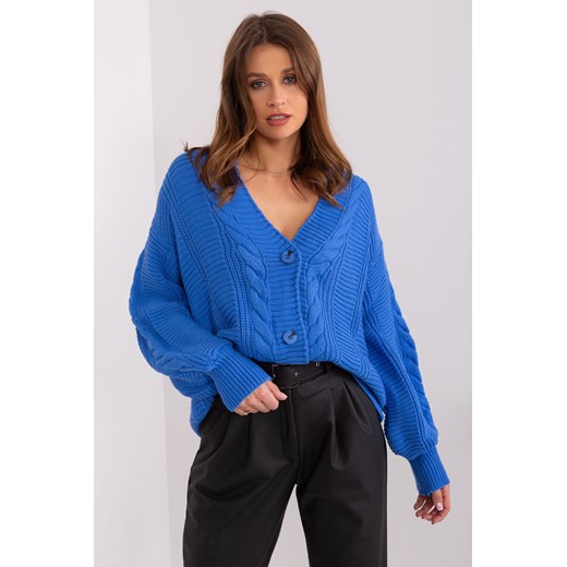 Damski sweter z ozdobnymi guzikami ciemny niebieski ze sklepu 5.10.15 w kategorii Swetry damskie - zdjęcie 169702088