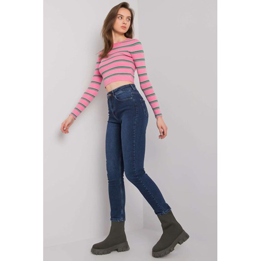 Niebieskie proste jeansy damskie ze sklepu 5.10.15 w kategorii Jeansy damskie - zdjęcie 169702186