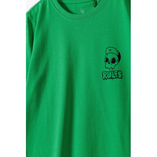 T-shirt chłopięce Lincoln & Sharks By 5.10.15. zielony 