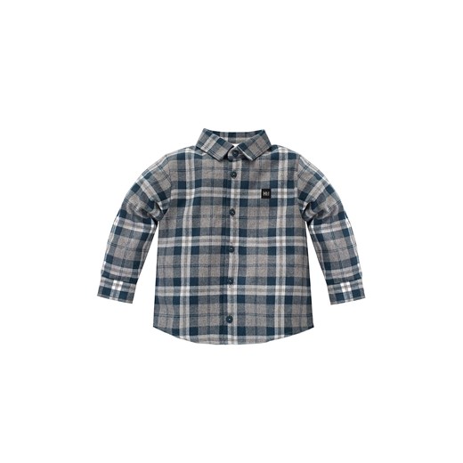 Bawełniana koszula chłopięca w kratkę - zielona ze sklepu 5.10.15 w kategorii Koszule chłopięce - zdjęcie 169702399