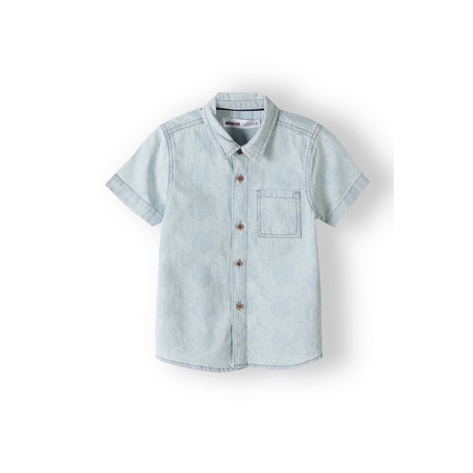 Jeasnowa koszula niemowlęca z krótkim rękawem ze sklepu 5.10.15 w kategorii Odzież dla niemowląt - zdjęcie 169702599