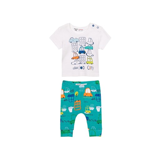 Komplet niemowlęcy bawełniany- T-shirt i spodnie Minoti 74/80 5.10.15