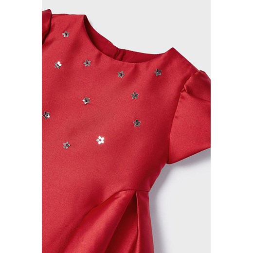 Sukienka dziewczęca z cekinami - czerwona Mayoral 104 okazyjna cena 5.10.15