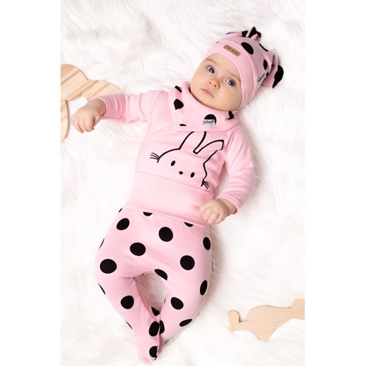 Bawełniany półśpioch niemowlęcy w grochy ze sklepu 5.10.15 w kategorii Spodnie i półśpiochy - zdjęcie 169703479