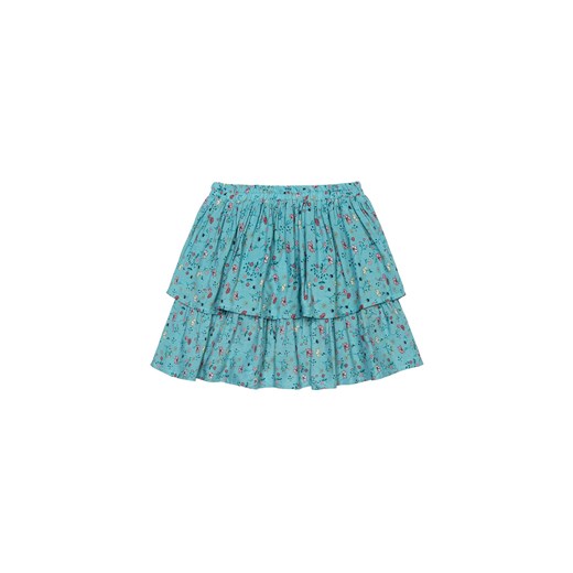 Niebieska spódnica z kwiatowym wzorem - Minoti ze sklepu 5.10.15 w kategorii Spódnice dziewczęce - zdjęcie 169703497