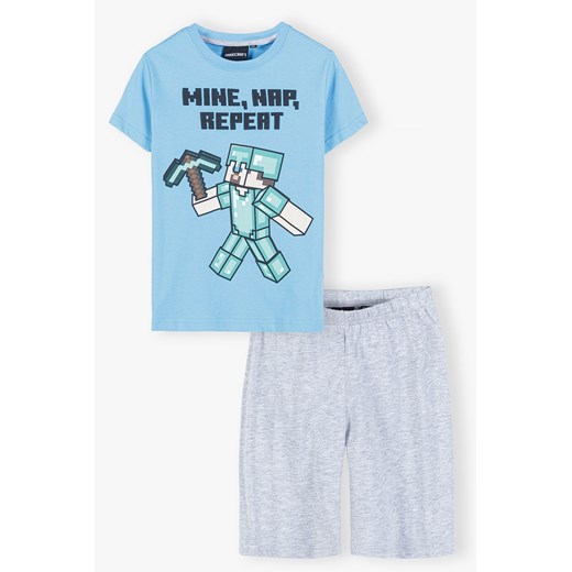 Bawełniana piżama dla chłopca Minecraft ze sklepu 5.10.15 w kategorii Piżamy dziecięce - zdjęcie 169703757