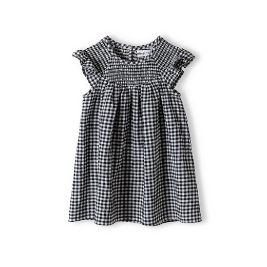 Sukienka niemowlęca w kratkę z krótkim rękawem ze sklepu 5.10.15 w kategorii Sukienki niemowlęce - zdjęcie 169703788
