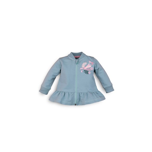 Bluza niemowlęca z baskinką - niebieska ze sklepu 5.10.15 w kategorii Bluzy i swetry - zdjęcie 169703966