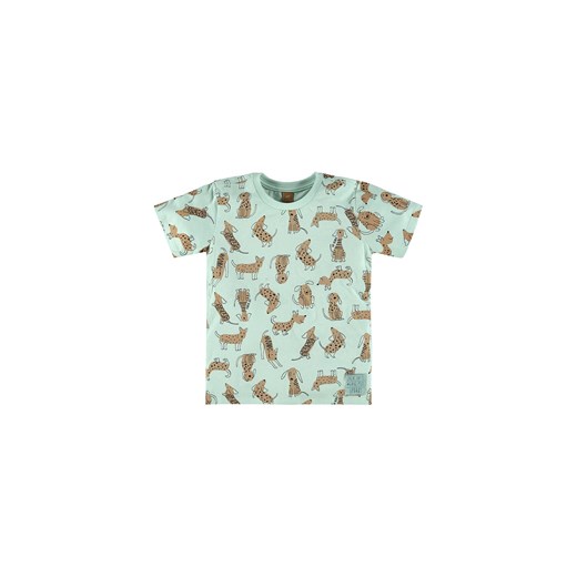 Bawełniany t-shirt chłopięcy w pieski ze sklepu 5.10.15 w kategorii T-shirty chłopięce - zdjęcie 169704115