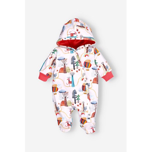 Kombinezon niemowlęcy przejściowy z bawełny organicznej z kapturem ze sklepu 5.10.15 w kategorii Kombinezony i kurtki - zdjęcie 169704117