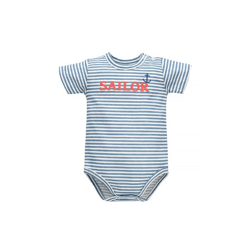 Body dla niemowlaka z krótkim rękawem Sailor ecru ze sklepu 5.10.15 w kategorii Body niemowlęce - zdjęcie 169704305