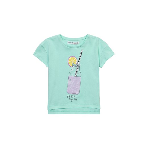 Błękitny t-shirt niemowlęcy bawełniany z nadrukiem Minoti 92/98 5.10.15