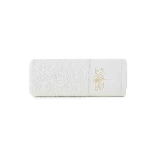 Biały ręcznik 50x90 cm z haftowaną ważką ze sklepu 5.10.15 w kategorii Ręczniki - zdjęcie 169704567