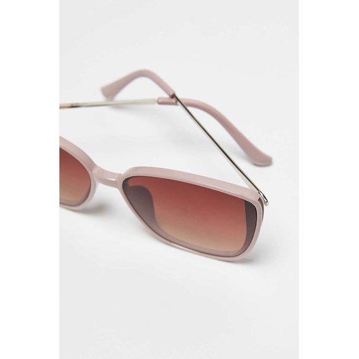 Okulary przeciwsłoneczne kwadratowe - różowe one size okazyjna cena 5.10.15