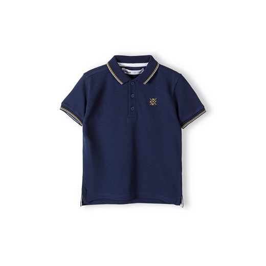 Granatowa koszulka polo dla chłopca z krótkim rękawem Minoti 134/140 5.10.15